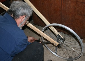Ken Making Wheel Hoes